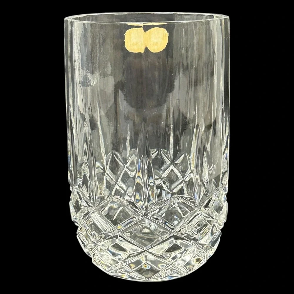 VTG‎ European Collection 24% Lead Crystal Tumbler Glass Yugoslavia Diamond Cut
